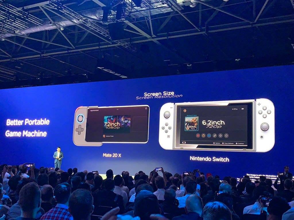 Huawei Mate 20 X et Nintendo Switch