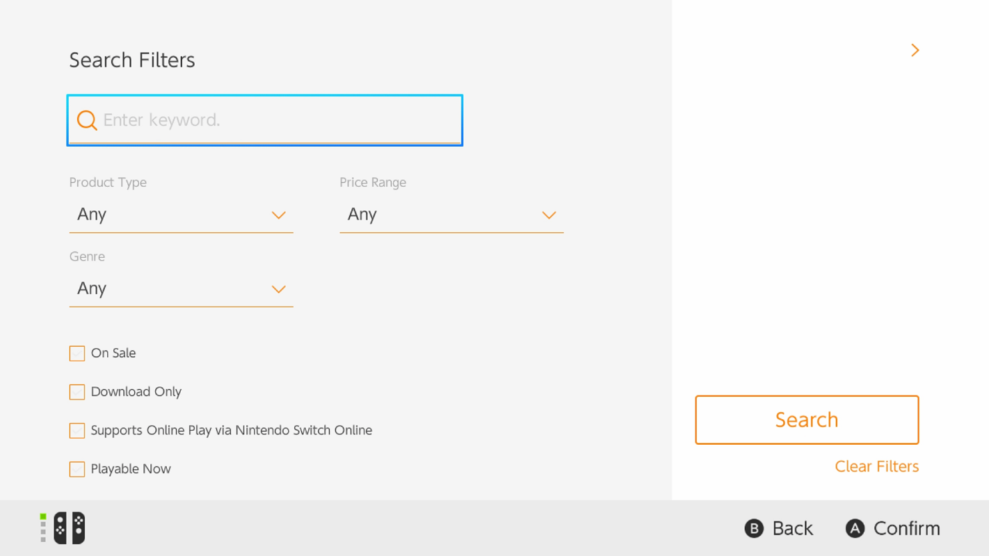 Mise à jour eShop Nintendo Switch