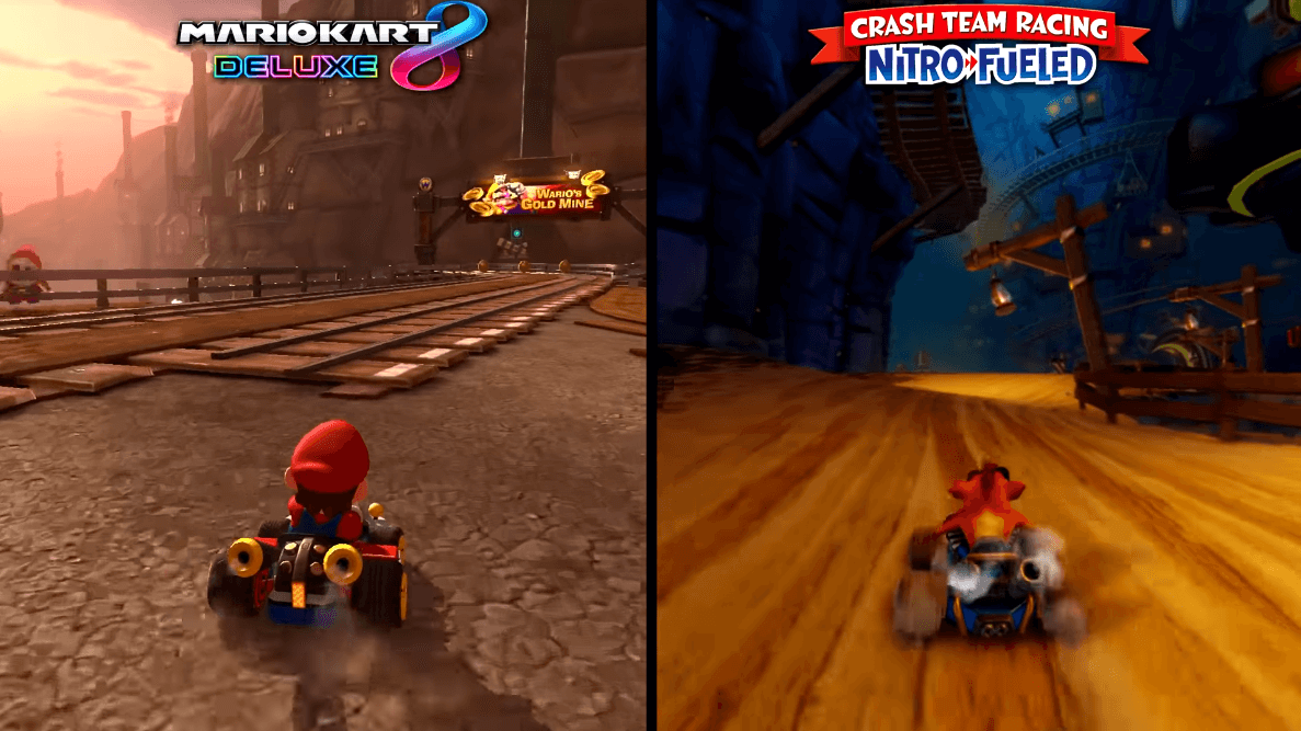 crash team racing vs mario kart