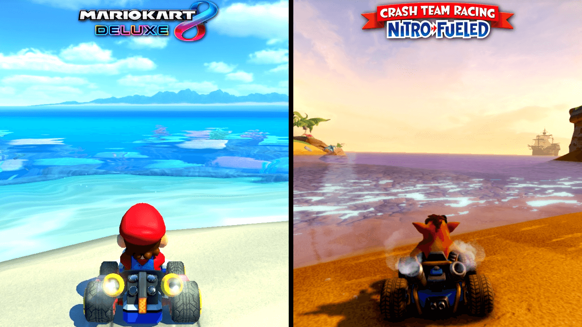 ctr vs mario kart