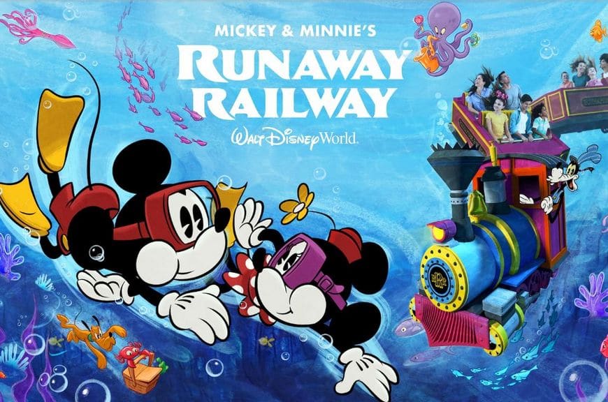 runaway railway new artwork walt disney world