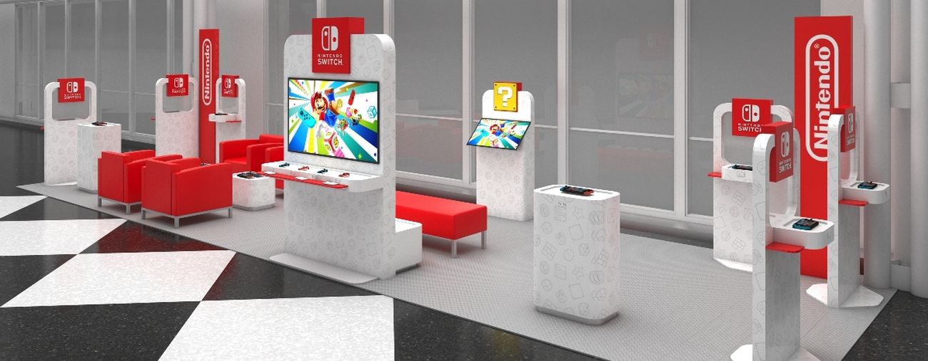 lounges nintendo switch aéroport