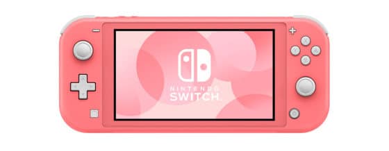 nintendo switch lite corail