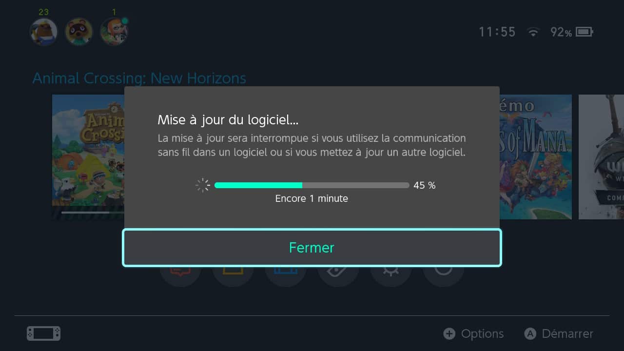 Comment faire la mise à jour d'un jeu Nintendo Switch