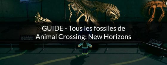 tous les fossiles animal crossing: new horizons