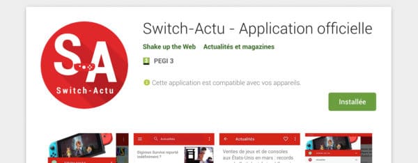 Application Switch-Actu Android