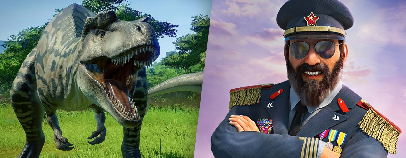 Du gameplay pour Jurassic World Evolution et Tropico 6 - VIDEO