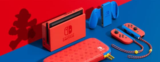 nintendo switch mario rouge bleu