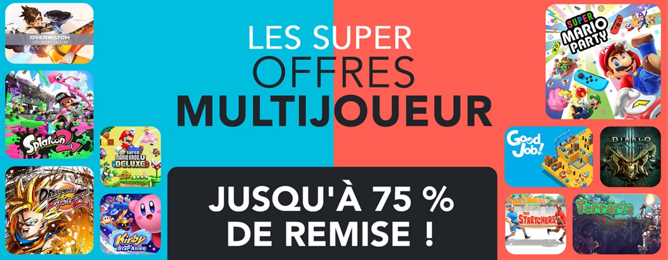 eShop – Jusqu’à 75% de promo sur des jeux multijoueur