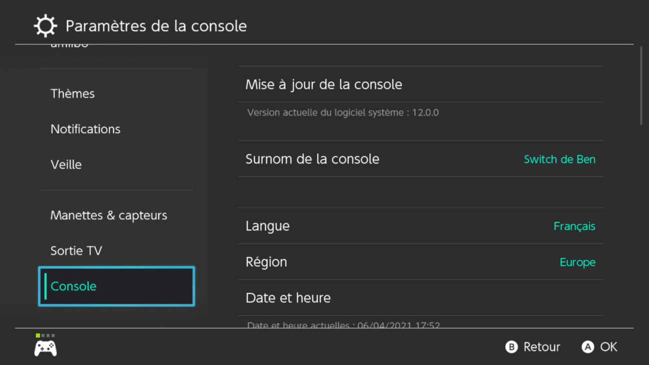 Comment mettre à jour Nintendo Switch