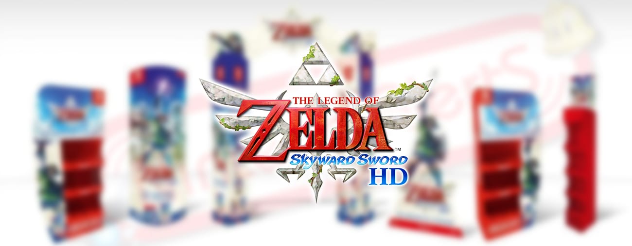 Des PLV Zelda Skyward Sword HD habilleront nos boutiques