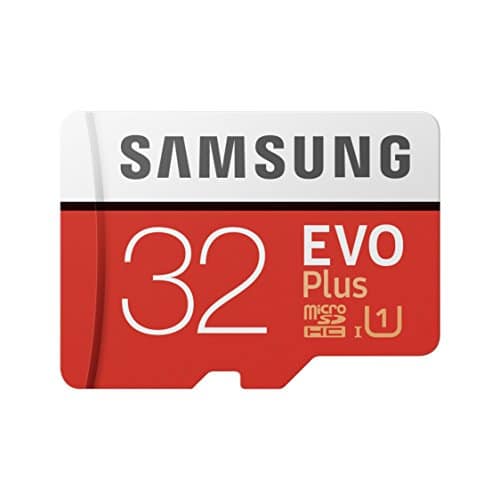 Samsung MB-MC32GA/EU Carte mémoire microSDHC Pro Plus 64 Go UHS Classe de Vitesse 3, Classe 10 pour Action Cam, smartphone et tablette avec adaptateur SD (modèle 2017) EVO Plus 32 Go Rouge/Blanc