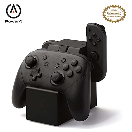 PowerA Station de charge pour Joy-Con + manette Pro de Nintendo Switch