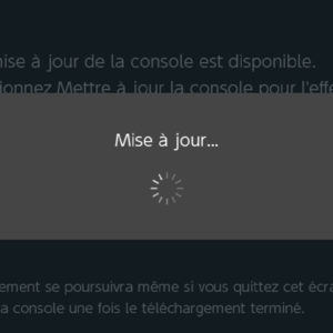 Mise à jour Nintendo Switch