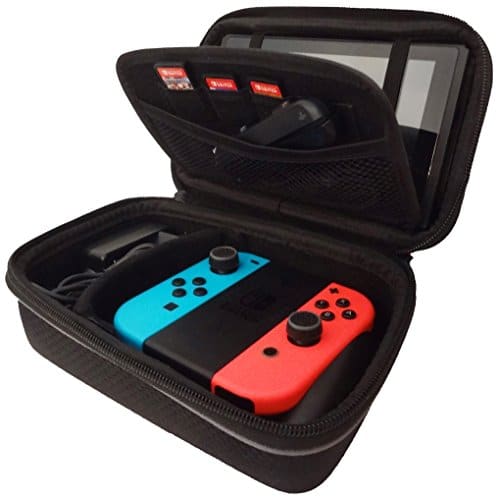 Subsonic - Malette de rangement et de transport rigide et anti-choc pour Nintendo Switch - Etui de rangement zippé en EVA - Housse de protection pour Nintendo Switch console et ses accessoires