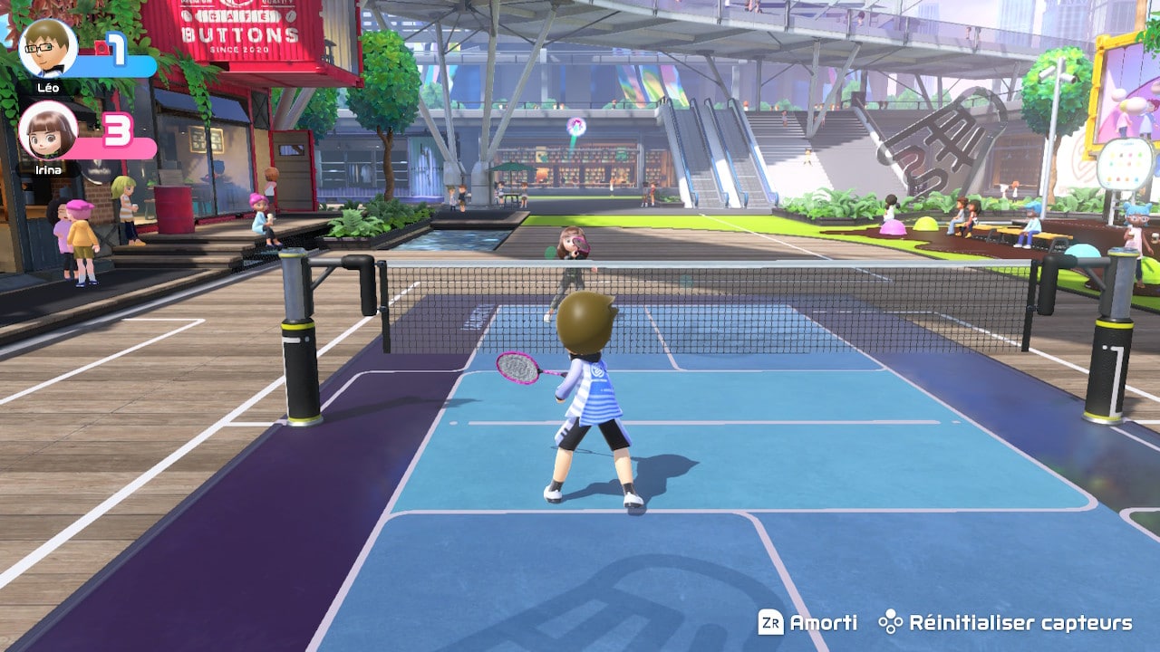Nintendo Switch Sports badminton