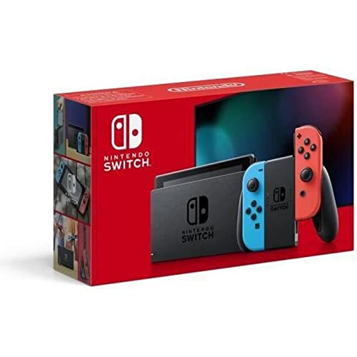 Nintendo Switch avec paire de Joy-Con Rouge Néon et Bleu Néon