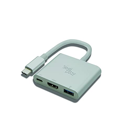 Steelplay- Mini-Dock Nintendo Switch - Fonctionne avec Le dernier firmware - Adaptateur USB Type C vers 1080P HDMI, convertisseur Port Alimentation USB-A 3.0 Hub