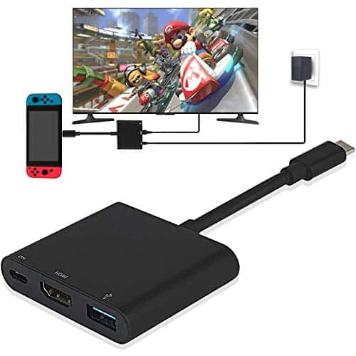 Y Team Adaptateur HDMI 4K 1080 pour Switch USB Type C Convertisseur Cȃble pour Switch/Galaxy S8