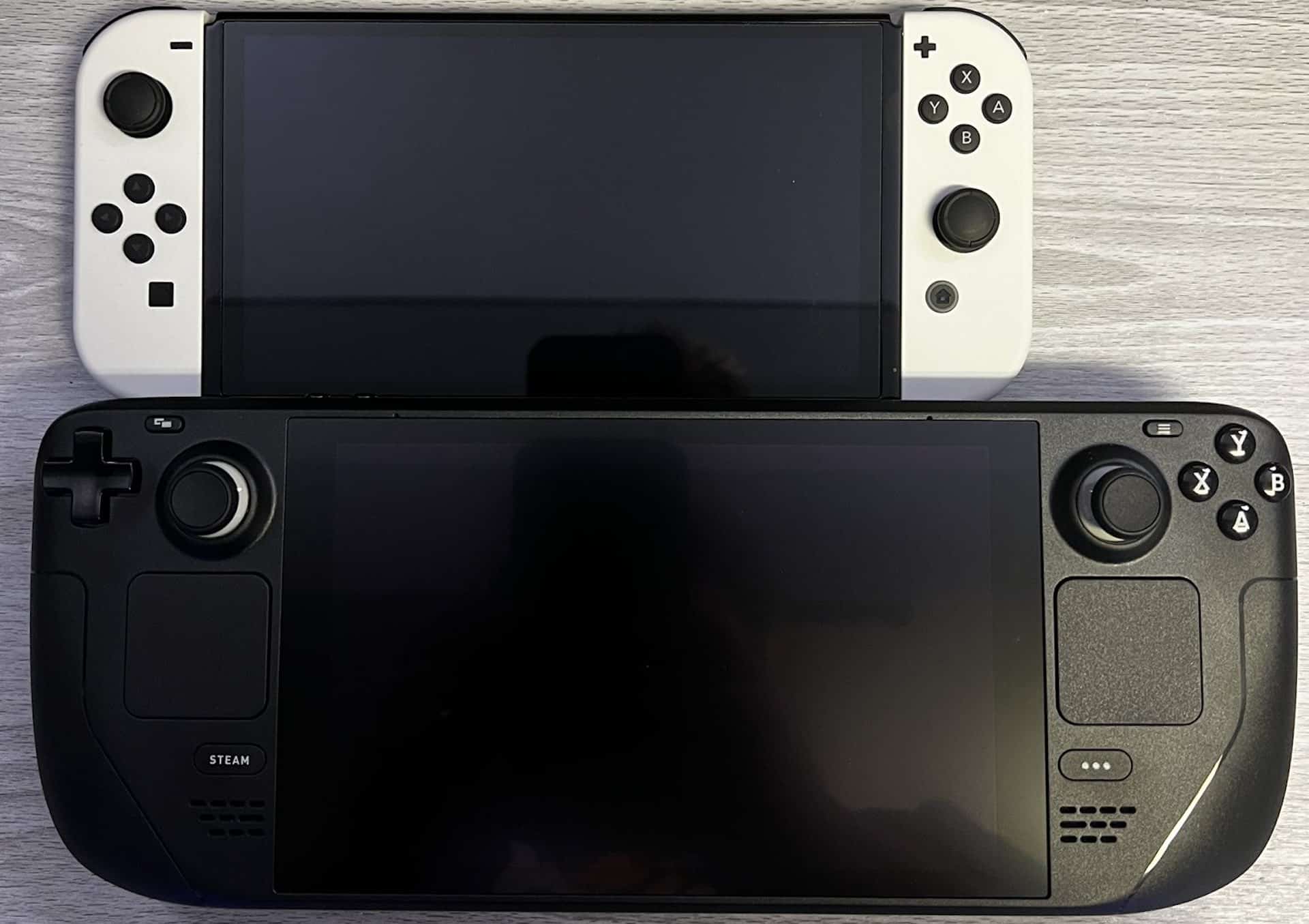 Nintendo switch сравнение. Игровая консоль Nintendo Switch OLED. Steam Deck и Nintendo Switch. Nintendo Switch OLED vs Nintendo Switch. Steam Deck vs Nintendo Switch OLED.