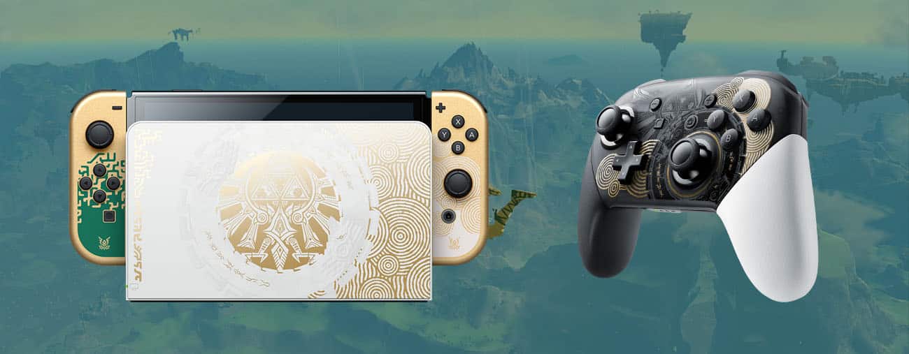 nintendo switch oled zelda tears of the kingdom manette pro