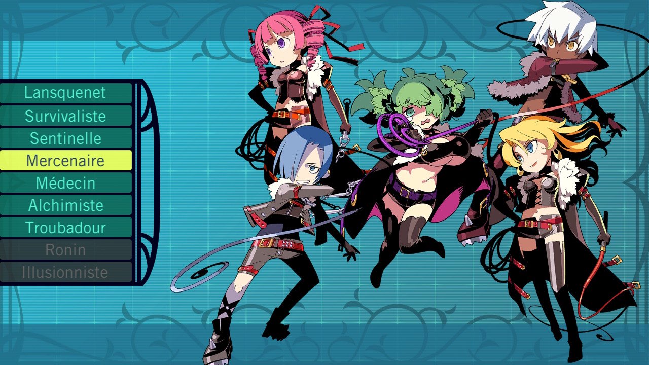 Etrian Odyssey personnages