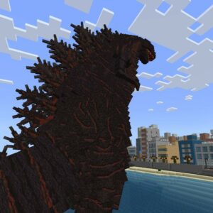 Godzilla sème la terreur dans Minecraft