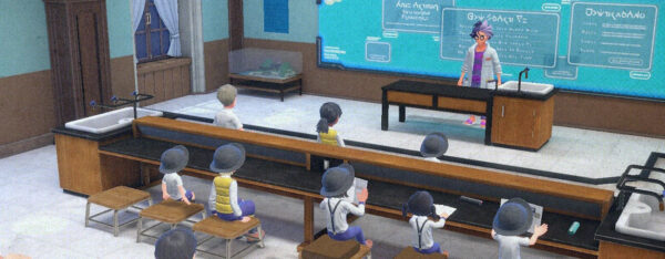 Image de Pokemon Violet illustrant un article sur l'apprentissage scolaire grâce à la Nintendo Switch