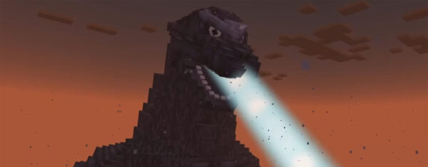 Godzilla sème la terreur dans Minecraft