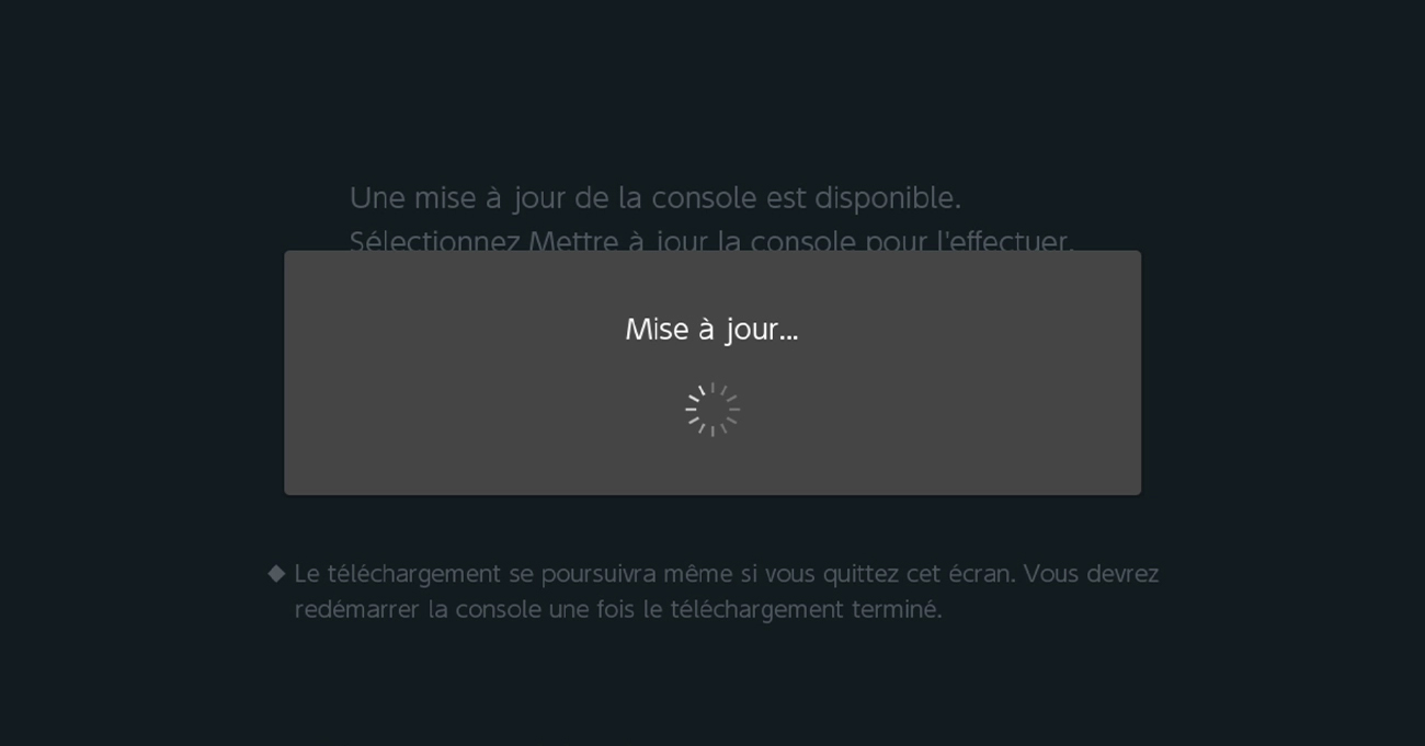 mise a jour switch