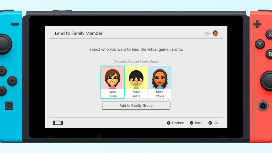 Cartes de jeu virtuelle Nintendo Switch