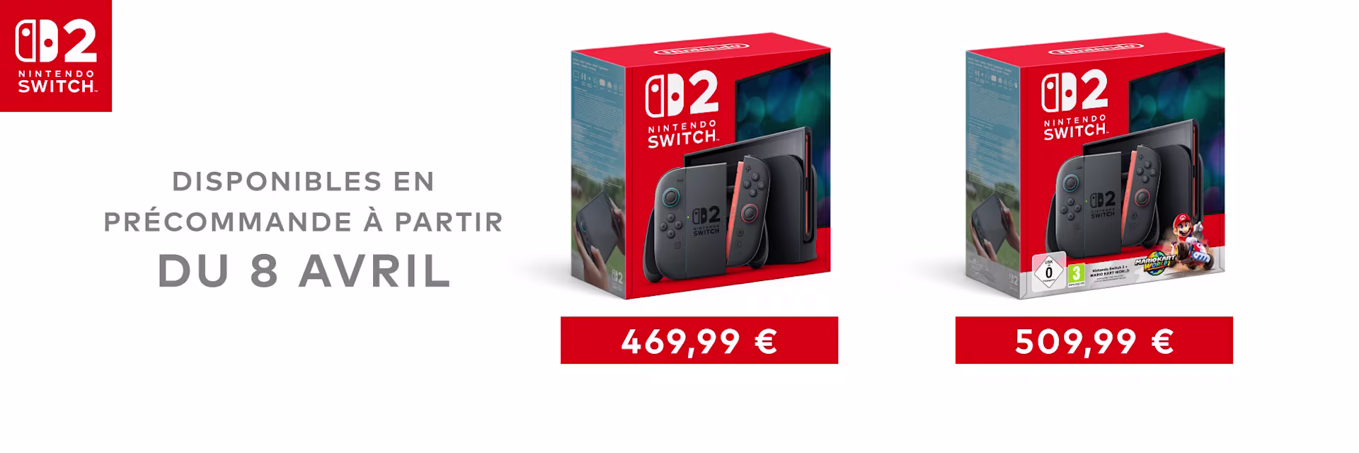 Prix Nintendo Switch 2
