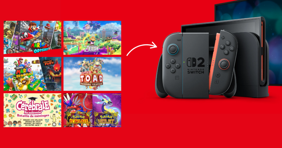 Mises à jour gratuites Switch 2