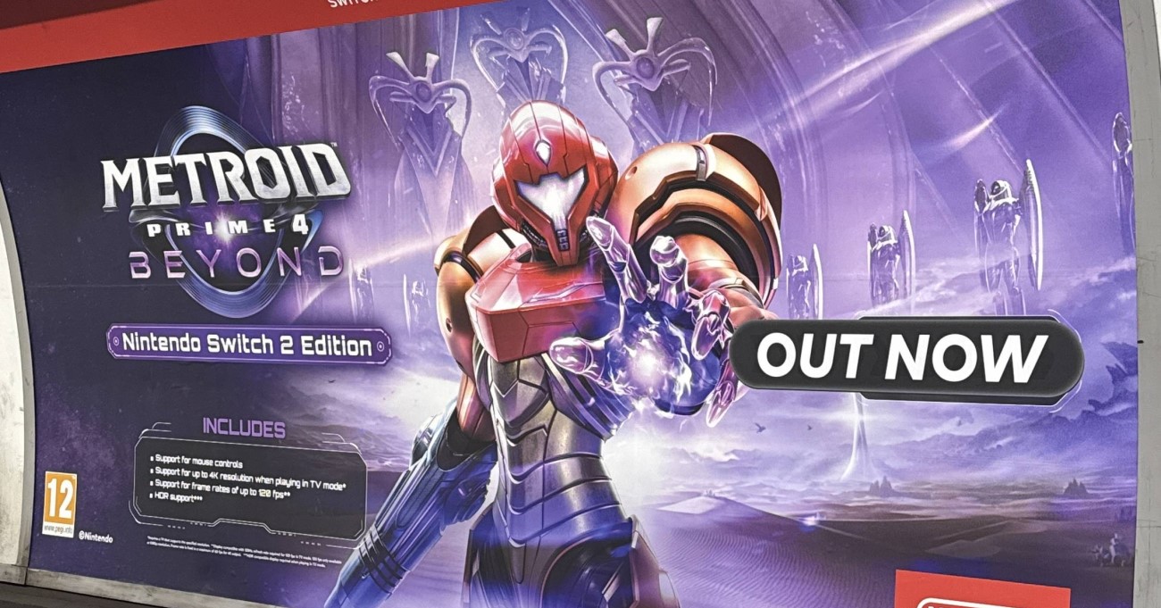 metroid prime 4: beyond affiche métro