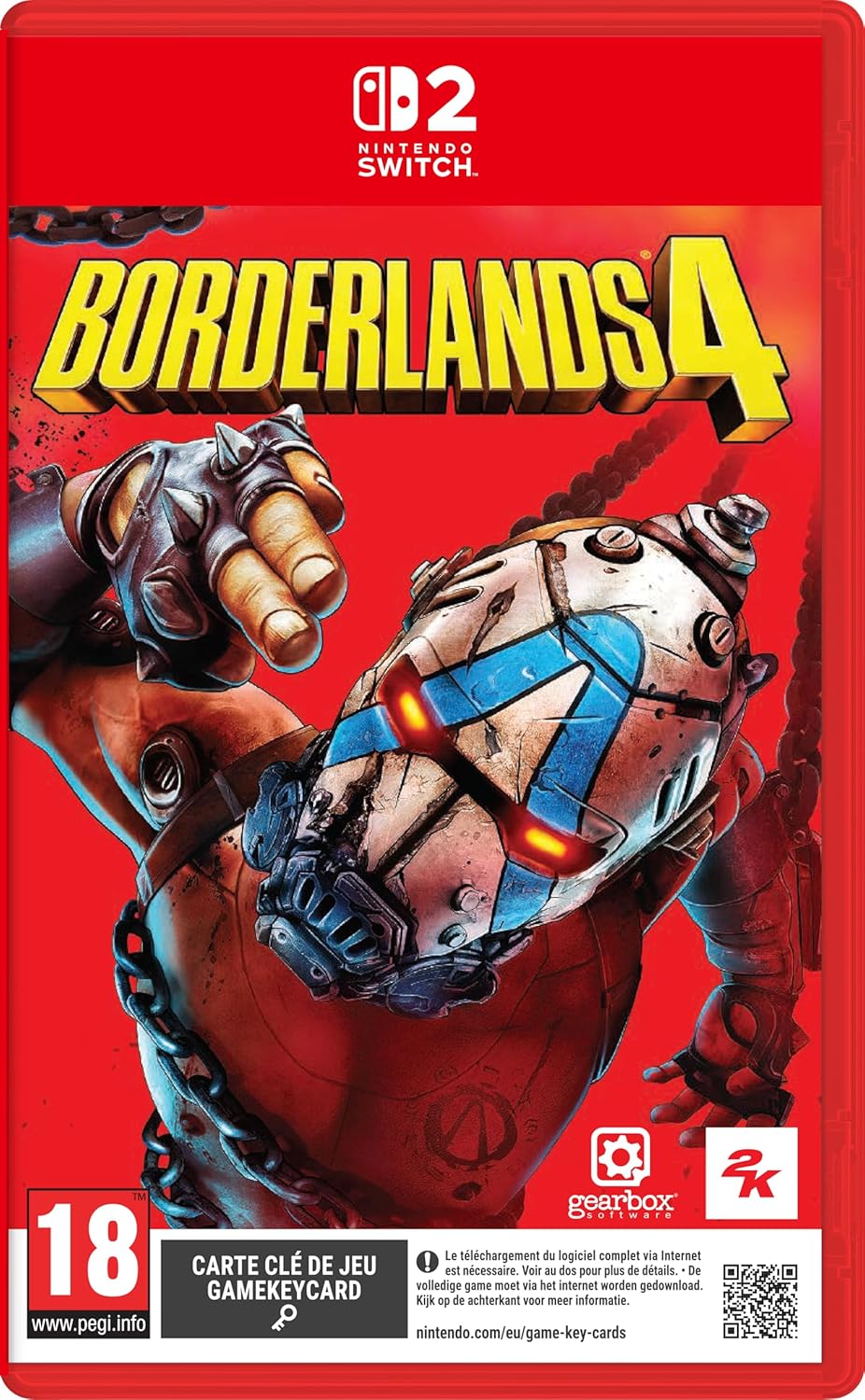 Borderlands 4 Switch 2 boxart PEGI