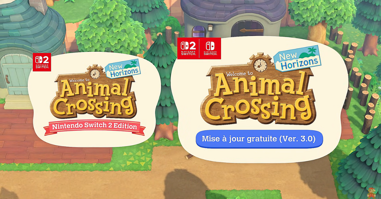 Nintendo dévoile une (grande) mise à jour pour Animal Crossing: New Horizons ainsi qu’une Switch 2 Edition