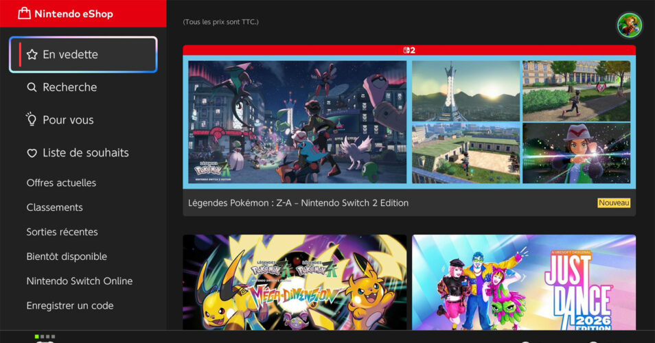 eshop nintendo switch 2