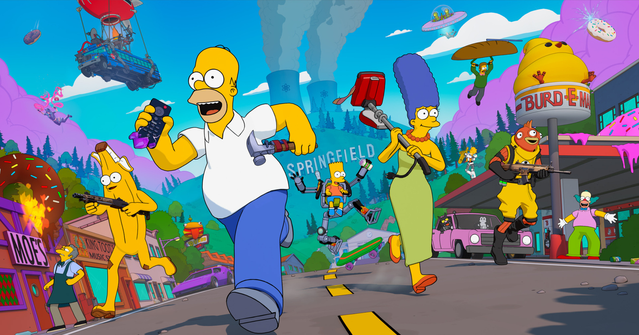 Fortnite X Les Simpsons : le Battle Royale se met au jaune