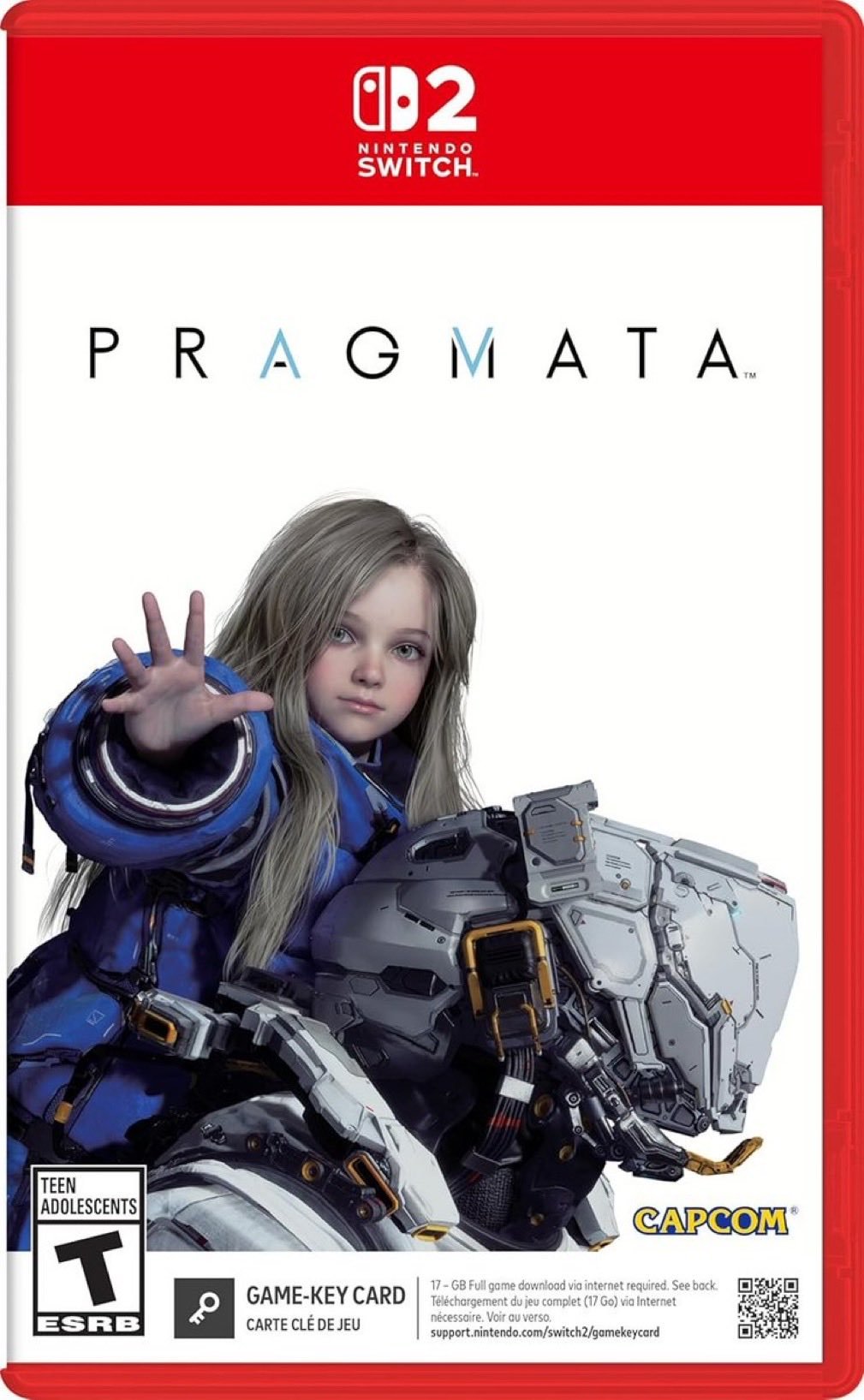 Pragmata Nintendo Switch 2 jaquette boxart
