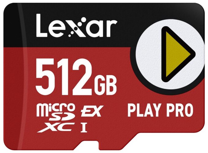 MicroSD Express Play Pro 512 Go – Lexar