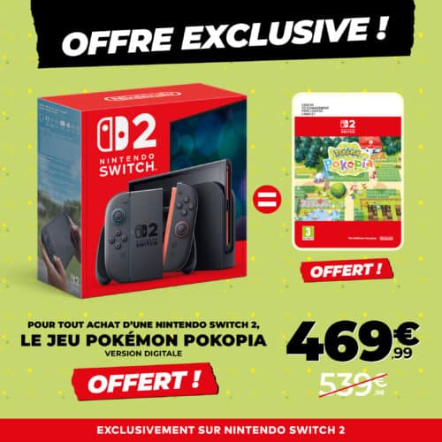 Bon plan Nintendo Switch 2 + Pokémon Pokopia (version digitale) au meilleur prix