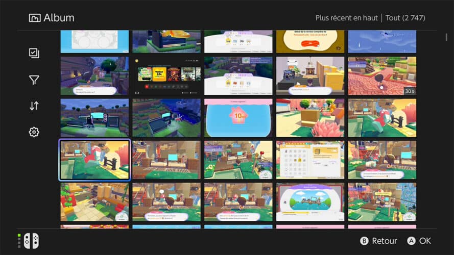 partager capture switch ou switch 2