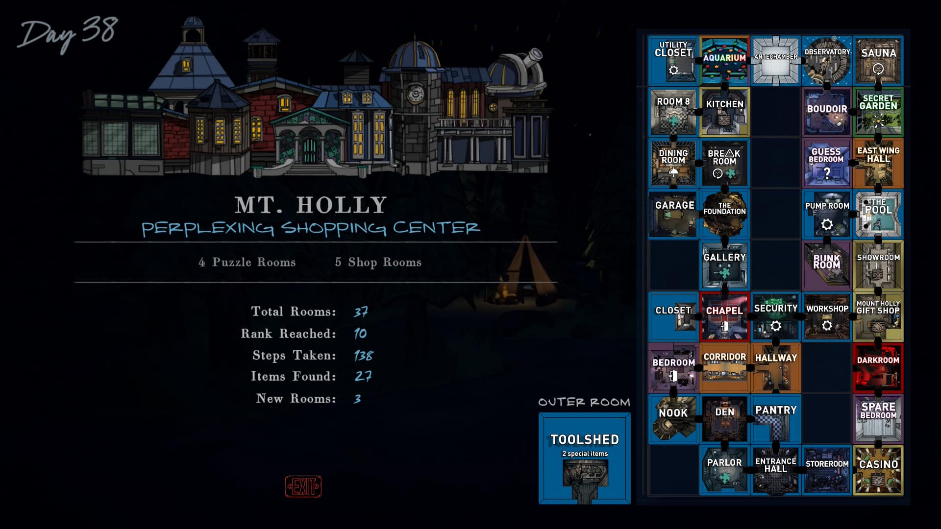 blue prince stats report