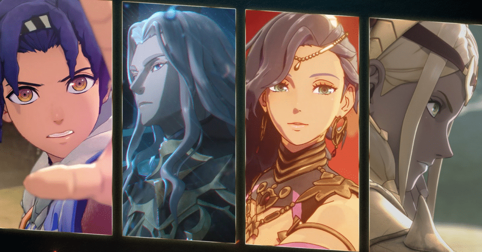 Fire Emblem: Fortune's Weave four characters