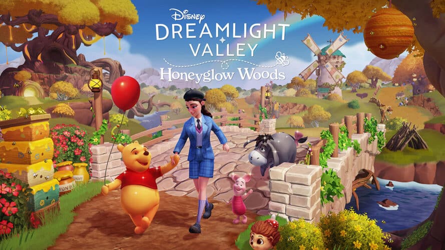 disney dreamlight valley honeyglow woods