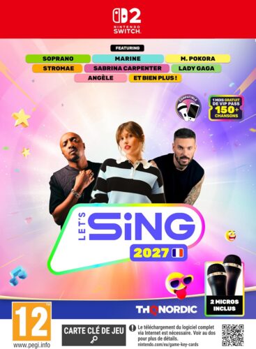 Pack Let’s Sing 2027 + deux micros (Switch 2)