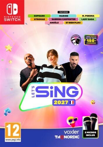 Pack Let’s Sing 2027 + deux micros (Switch 1)
