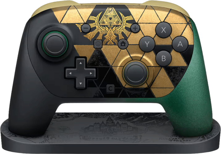 Manette Pro 2 + Support d’exposition – Edition Zelda 40th