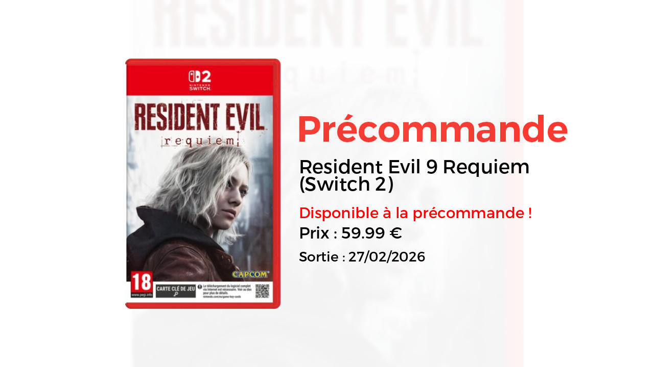 Resident Evil 9 Requiem (Switch 2)