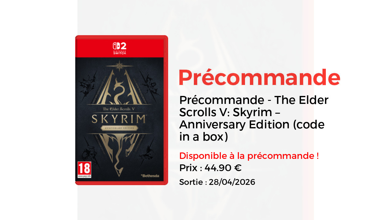 The Elder Scrolls V: Skyrim – Anniversary Edition (code in a box)